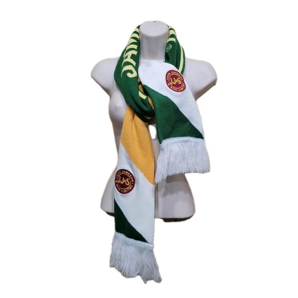 JOHN JAMESON & SON LIMITED IRISH WHISKEY SCARF Promo 7" X 58" White Green - Picture 3 of 6